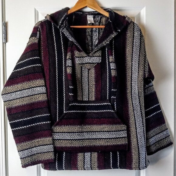 Baja Fleece-Lined Hooded Pullover from Mexico - Picture 1 of 4